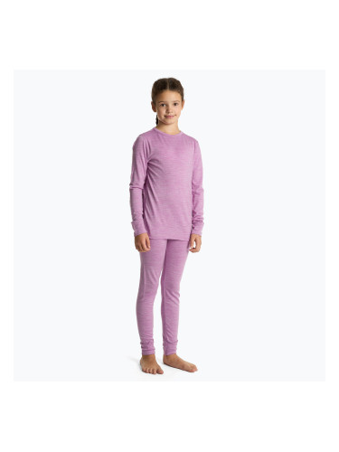 Детски комплект термобельо WOOLCANO Merino 100% SET0683 purple