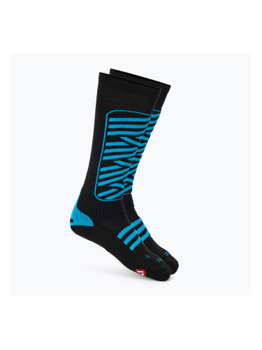Детски скиорски чорапи Mico Heavy Weight Superthermo Primaloft Merino Ski nero turchese