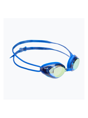 Очила за плуване TYR Blackhawk Racing Mirrored gold/ royal