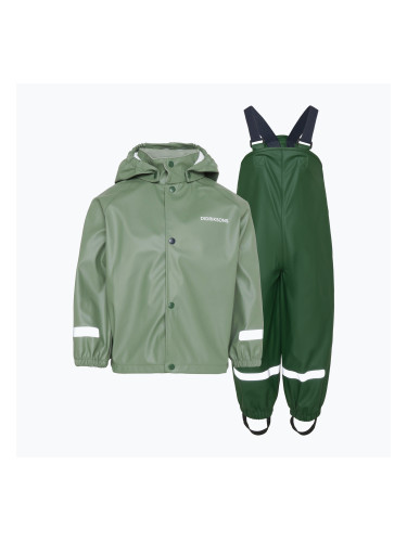 Детски дъждовен комплект Didriksons Slaskeman light moss