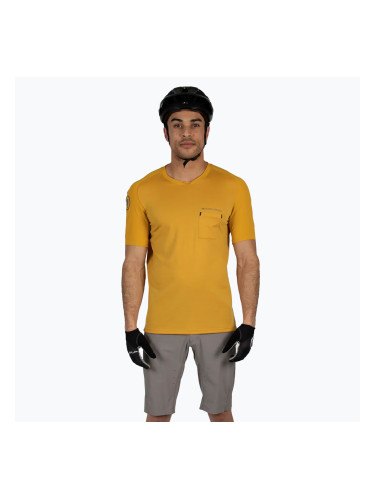 Мъжка колоездачна тениска Endura GV500 Foyle Tech горчица