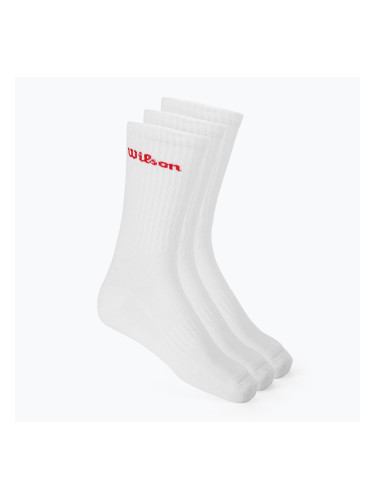 Чорапи Wilson Crew Logo 3 чифта bright white
