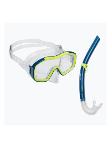 AQUALUNG Raccon комплект за гмуркане маска + шнорхел синьо/жълто SC4000007