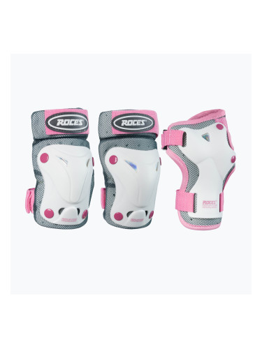 Roces Вентилиран комплект детски подложки 3 Pack, бял 301352