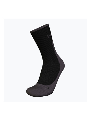 Мъжки чорапи за трекинг Icebreaker Merino Hike+ Light Crew black/obsidian