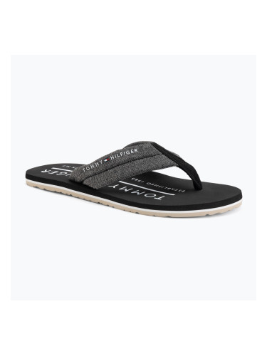 Мъжки джапанки Tommy Hilfiger Chambray Beach Sandal black