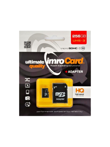 Карта памет Micro SD 256GB, (Class 10) + adapter