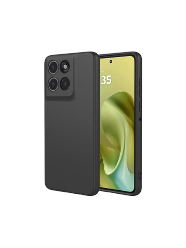 Силиконов кейс iPaky матиран, За Motorola Moto G86 Черен