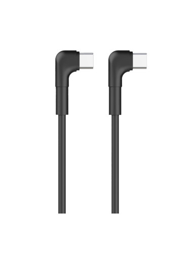 Кабел USB-C - USB-C ъглов, Maxlife MXUC-09 1м 60W, Черен
