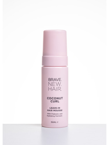 BRAVE.NEW.HAIR. Coconut Curl Leave-In Hair Mousse Пяна за коса унисекс 150ml