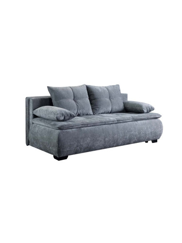 ТЪМНО СИВО КАНАПЕ МИНА  208/94,6/79.5 СМ С ФУНКЦИЯ СЪН 150/198 СМ