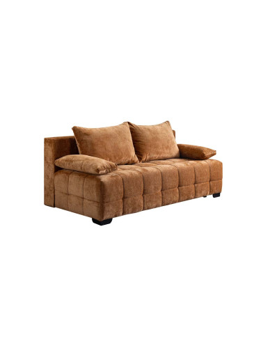 ОРАНЖЕВО КАНАПЕ МАТЕО 202/97/78 СМ С ФУНКЦИЯ СЪН 150/198 СМ