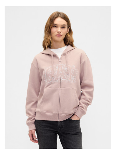 Дамски суитшърт GAP с качулка и цип