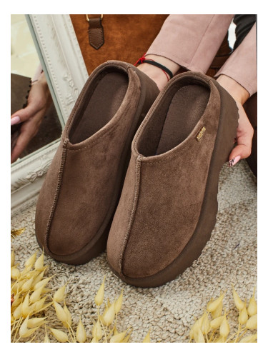 Дамски къси снежни ботуши от изкуствена кожа