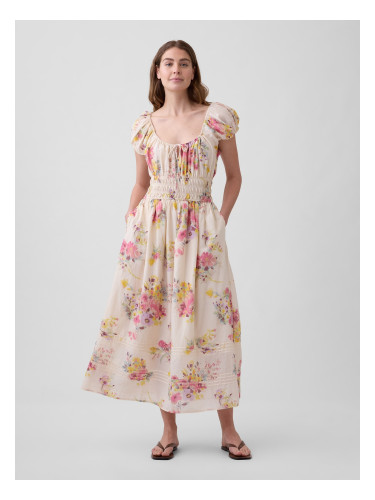 Макси рокля GAP Voile с флорален принт
