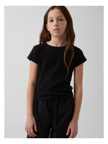 Оребрена тениска GAP за момичета