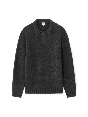 Черен вълнен пуловер Celio Meroli