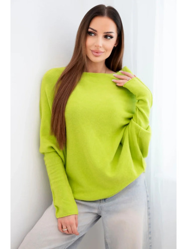 Асиметричен пуловер с ръкави тип „прилеп“