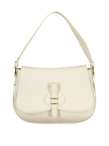 Бяла дамска чанта за през рамо