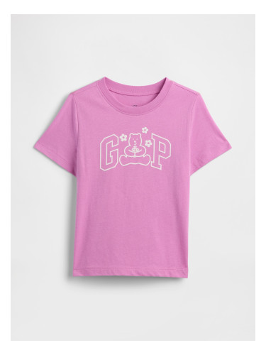 Тениска GAP за момичета с лого