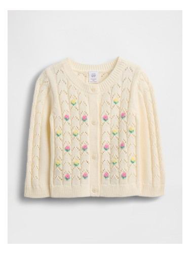 Детски плетен пуловер GAP - за момичета