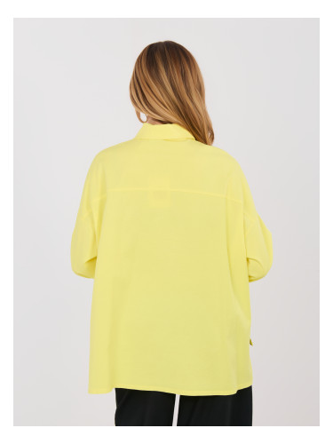 Жълта едноцветна риза