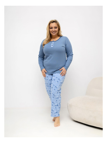 Синя пижама с големи размери DU-PI-FP-510.13