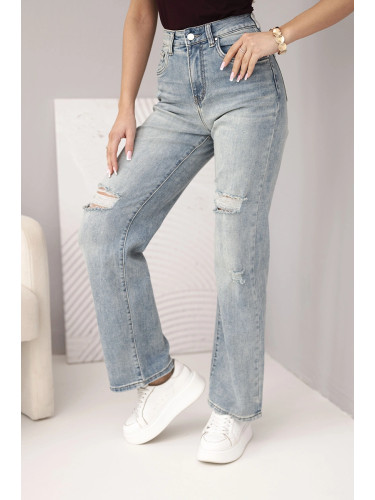 Дамски скъсани дънки Kesi Włoski в синьо