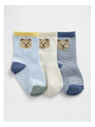 Детски чорапи GAP Brannan Bear, 3 чифта - Момчета
