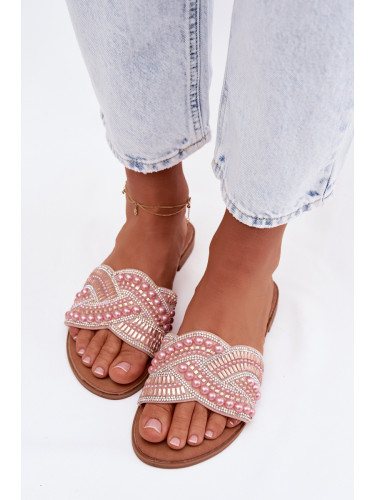 Дамски розови чехли Dovima