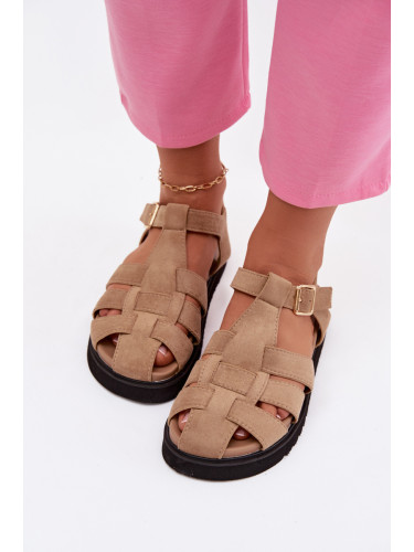 Дамски римски сандали на платформа