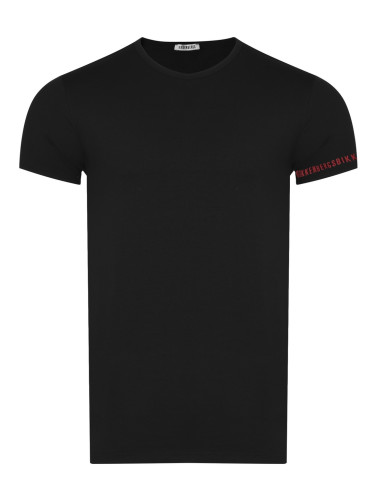 BIKKEMBERGS - Мъжка тениска, комплект от 2 броя, черна