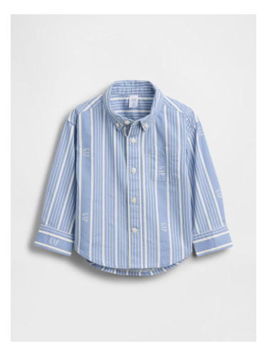 Детска овърсайз риза GAP с лого Oxford Big Shirt - Момчета