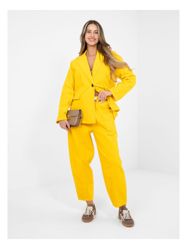 Жълти дамски панталони RUE PARIS