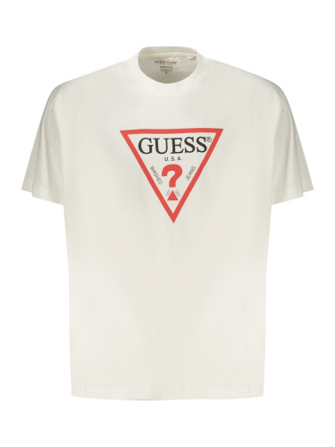 Бяла тениска с къс ръкав Guess