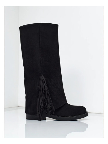 Дамски ботуши от ековелур с горна част Ismara