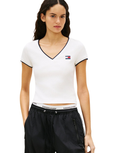 Топ с V-образно деколте Tommy Hilfiger