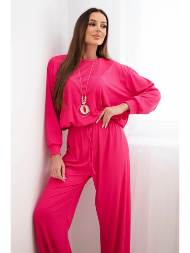 Дамски комплект Kesi Włoski с вискозен суитшърт и панталон