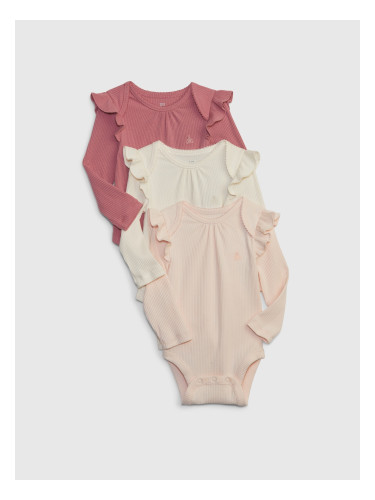 Ребрени бодита GAP за момичета, 3 бр.