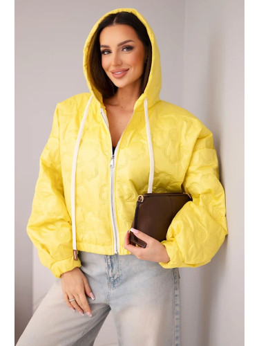 Дамско ватирано яке с качулка