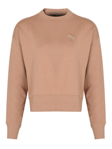 PUMA Суитшърт HER Crew, цвят прах и тен