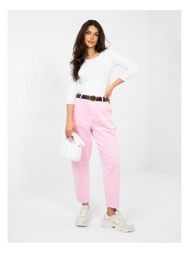 Розови едноцветни панталони
