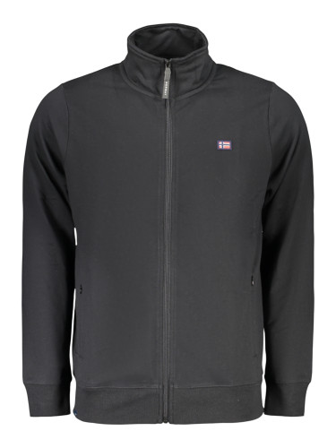 Черен мъжки суитшърт с цип