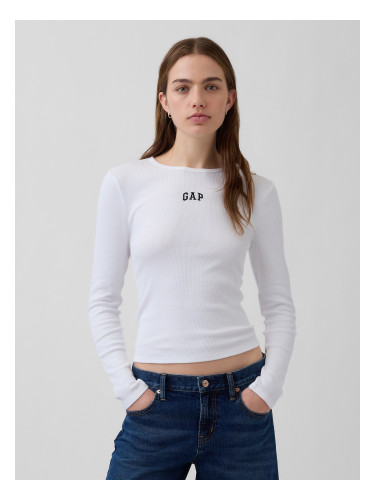 Тениска с оребрено лого на GAP