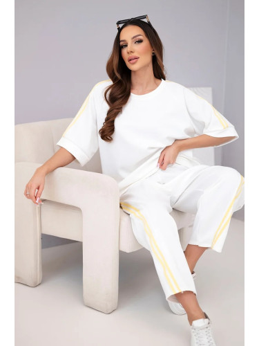 Дамски комплект от вискоза Kesi: суитшърт и панталон