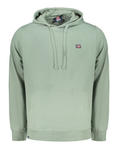 Мъжки суитшърт с цип NORWAY 1963 в зелено