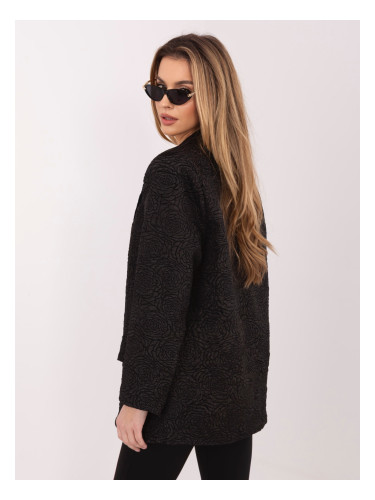 Черно жакардово сако RUE PARIS