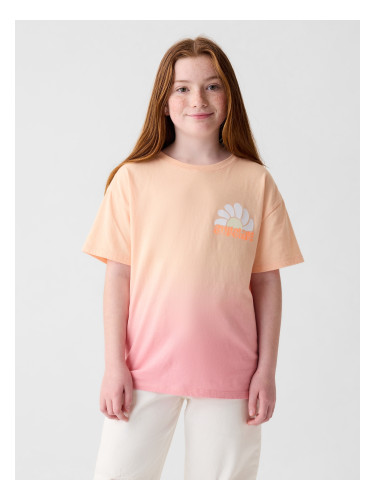 Детска памучна тениска GAP