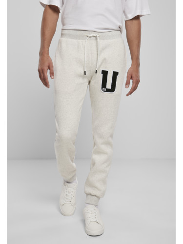 Frottee Patch Sweatpants Light Grey