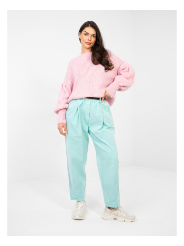 Панталон тип „морков“, цвят мента